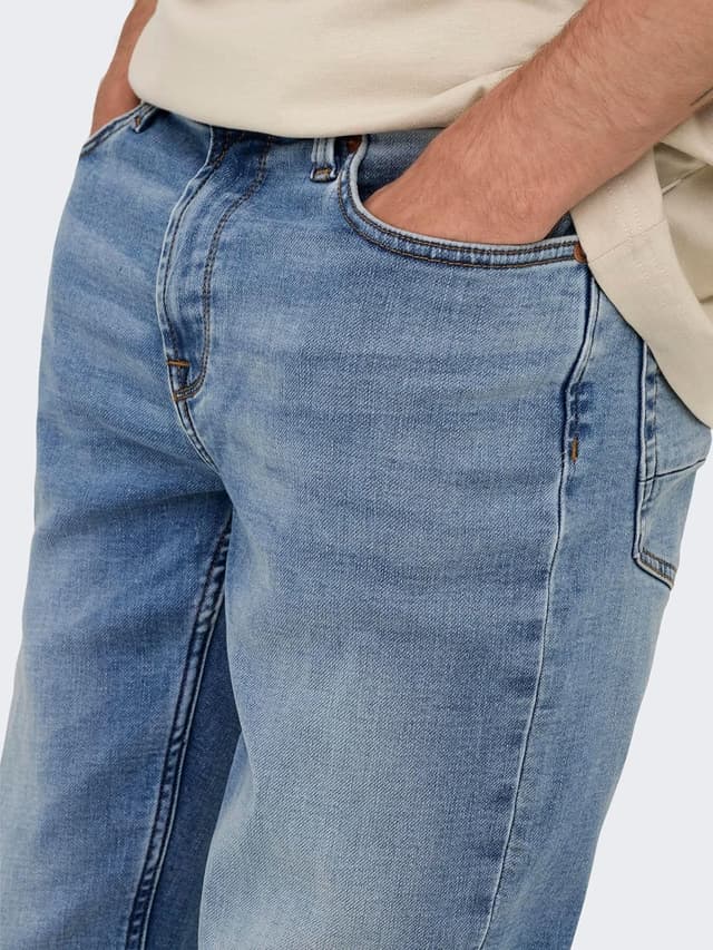 Thumbnail 6 de Only & Sons Onsloom Life Slim Jog bleu (long) – pantalon casual à coupe slim