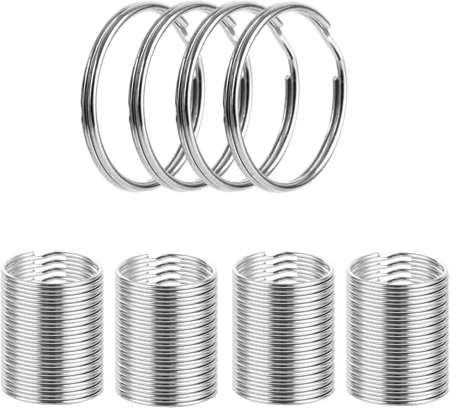 Detalle de Lot de 200 porte‑clés métal 25 mm