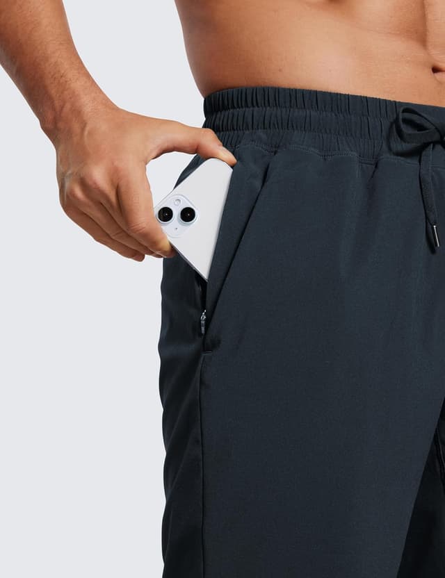 Detalle de Short running homme CRZ YOGA avec doublure intégrée – 23 cm True Navy L