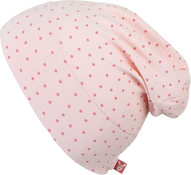 Detalle 2 de Sterntaler Baby Mädchen Slouch-Beanie Beanie Baby GOTS – rosa (Kinderbeanie aus Singlejersey)