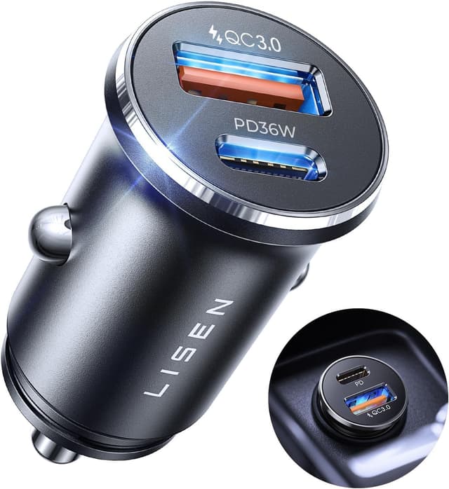 Imagen de LISEN Car Charger 69W USB‑C for iPhone en OfertitasTOP