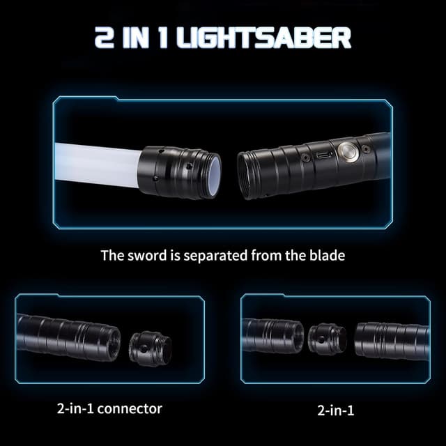 Thumbnail 4 de Yumuwind Light Sabers Adult 78.5cm 2‑Pack RGB