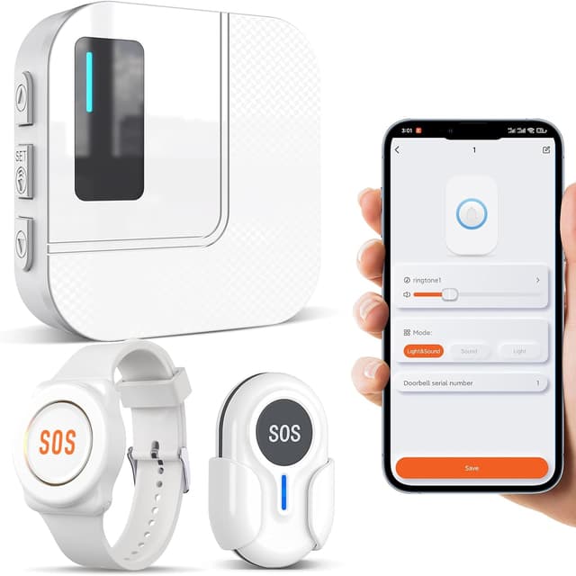 Imagen de DAYTECH Notrufknopf für Senioren 1 Empfänger en OfertitasTOP