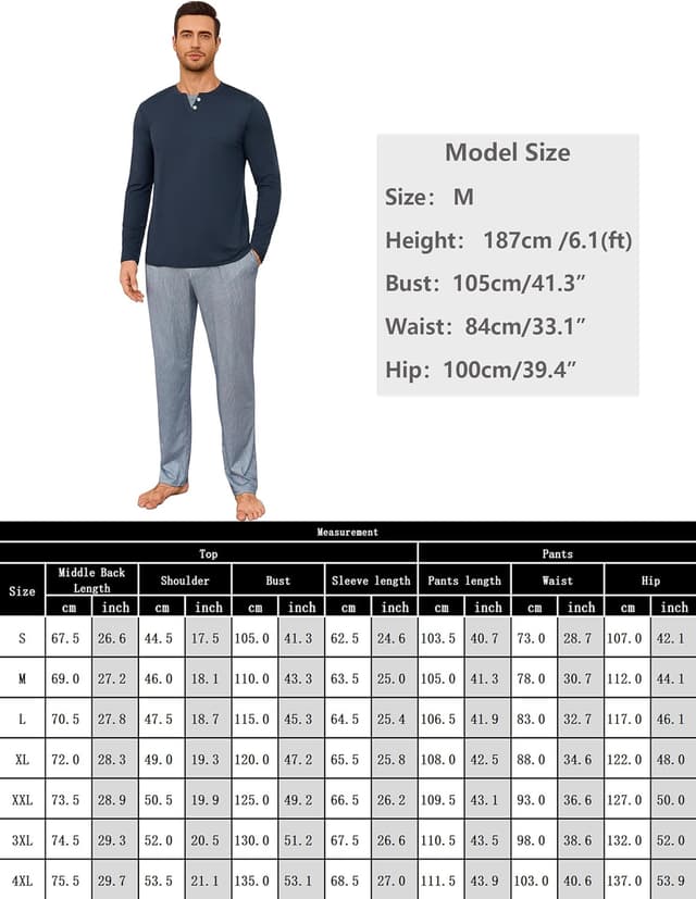 Thumbnail 5 de Demegimi Pijama Invierno Manga Larga Hombre