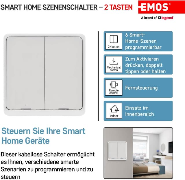 Thumbnail 1 de EMOS GoSmart Interrupteur de scène, 6 scènes ⚙
