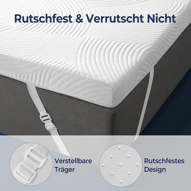 Thumbnail 3 de SakuraHome Matratzentopper 140x200 cm Memory-Schaum