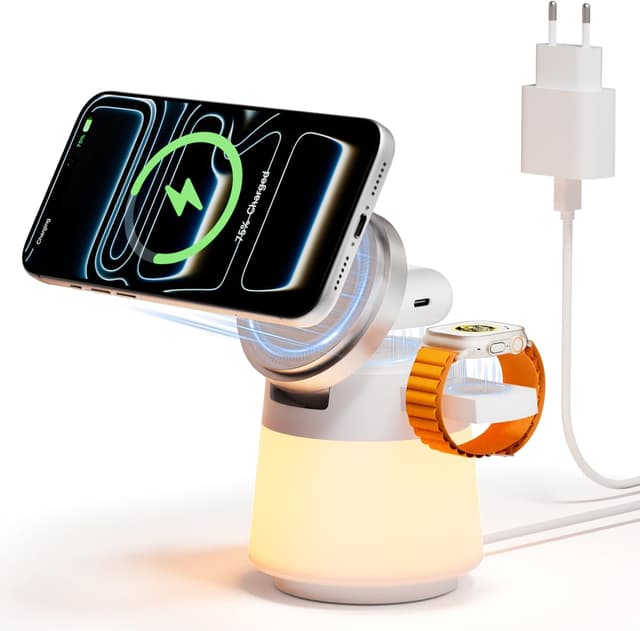 Detalle de Station de charge induction 4 en 1 25W