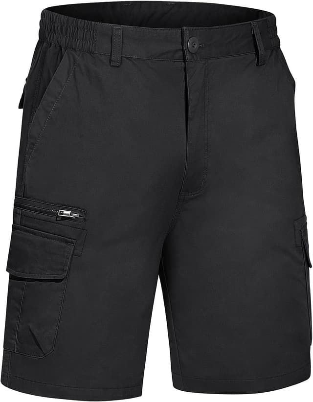 Detalle 2 de TACVASEN men’s elasticated waist cargo shorts with multi pockets (cotton & spandex)