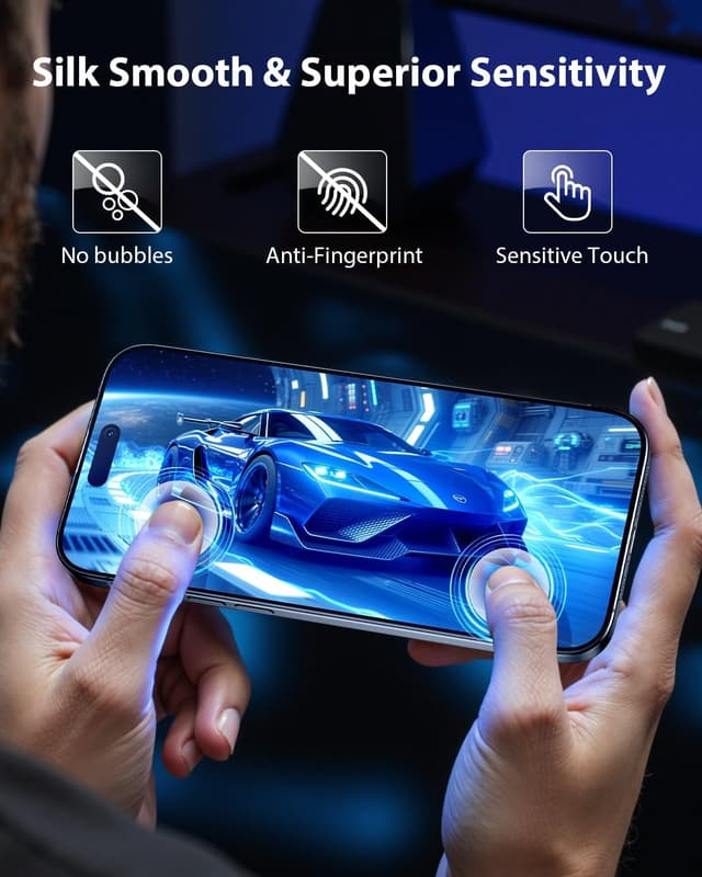 Thumbnail 4 de Mkeke iPhone 17 Screen Protector 3-Pack