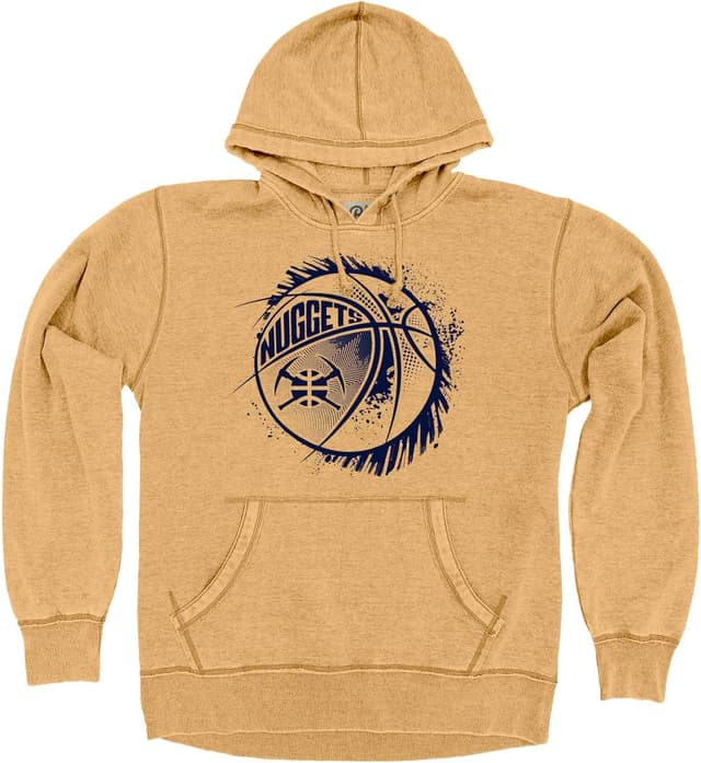 Detalle 2 de Blue 84 NBA Officially Licensed Golden State Warriors Burnout Hooded Sweatshirt