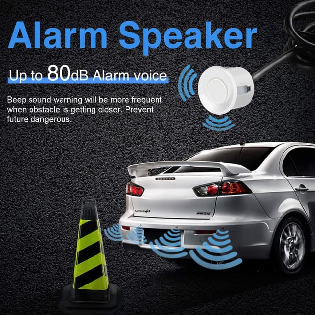 Detalle 2 de Kit sensori parcheggio auto 4 Aolead