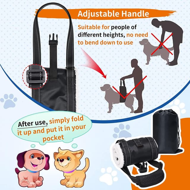 Detalle 2 de BRO Adjustable Dog Lifting Harness (L) with Anti-slip Buckle for Rehab & Weak Rear Legs