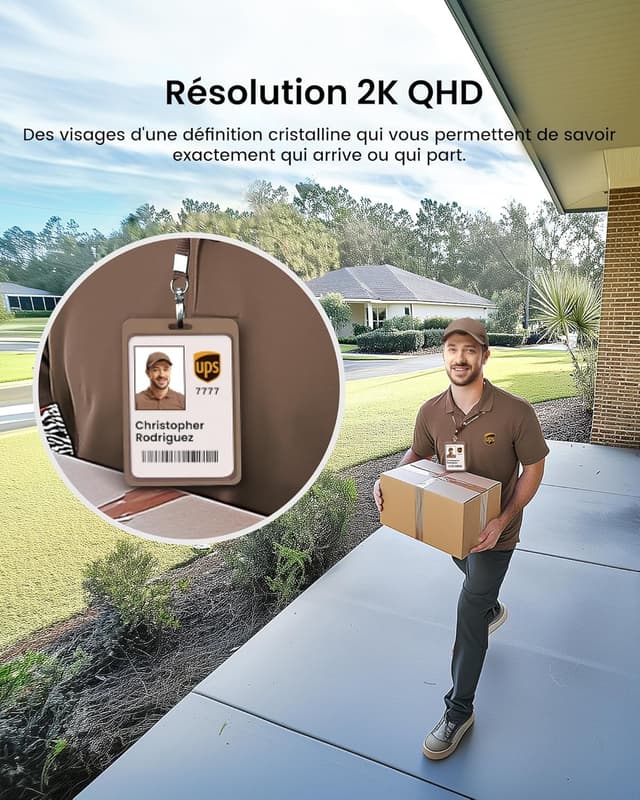 Thumbnail 5 de aosu 2K Caméra Surveillance 240 jours 📷