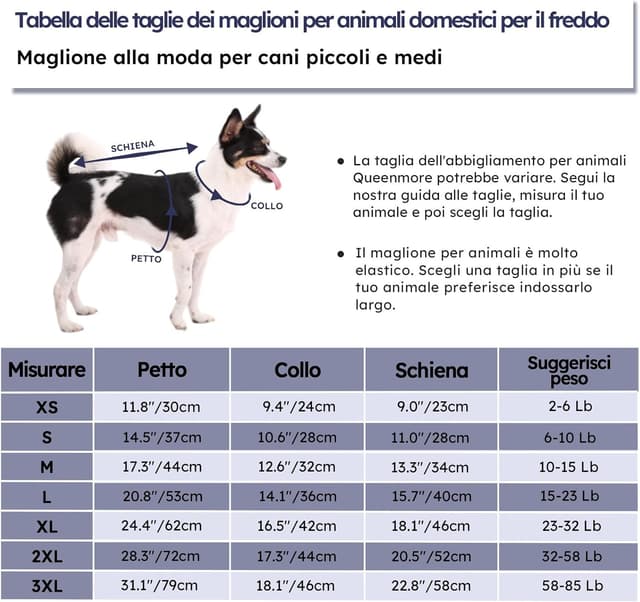 Thumbnail 3 de Queenmore Maglioncino S per cane piccolo