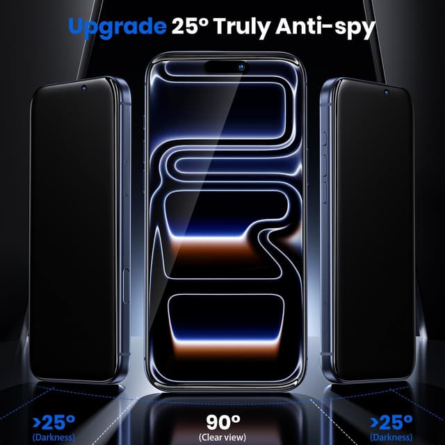 Thumbnail 4 de WSKEN iPhone 17 Pro Max Privacy Screen Protector 25°