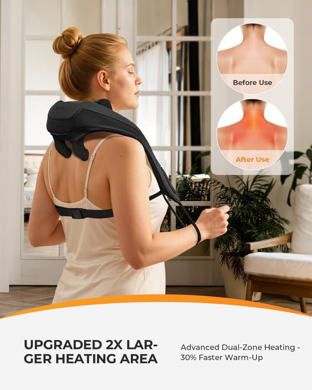 Detalle de CooCoCo Cordless Neck Massager 6D Shiatsu