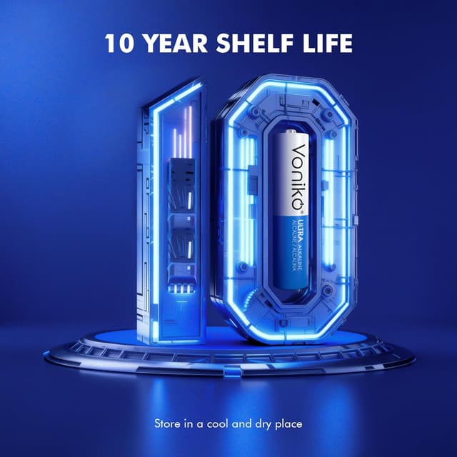 Thumbnail 3 de Voniko Ultra AAA Batteries 48 Pack alkaline batteries