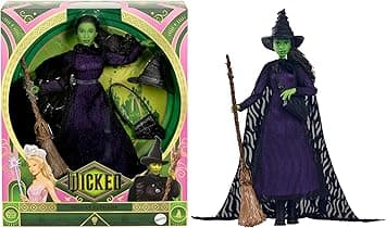 Detalle de Mattel Wicked Elphaba Muñeca articulada con accesorios 🎬