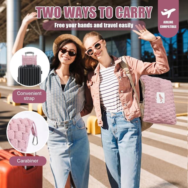 Detalle de flintronic Travel Blanket 2 in 1 170 x 130cm