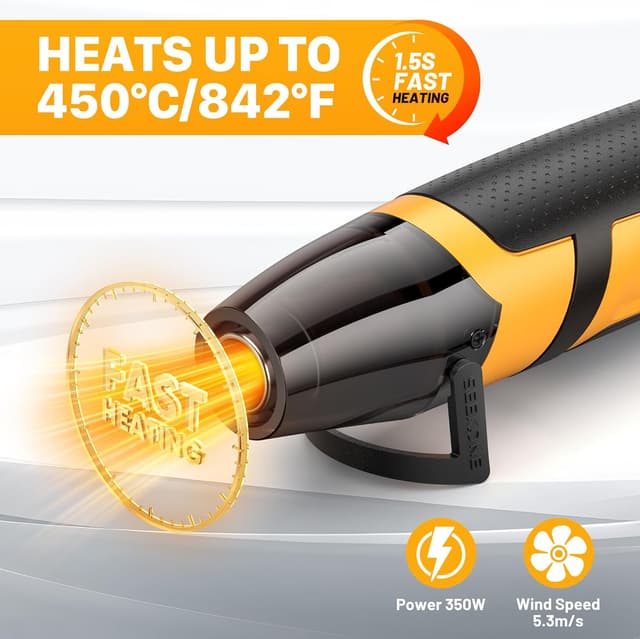 Thumbnail 2 de SEEKONE Mini Heat Gun 350W 1.5s Fast Heat