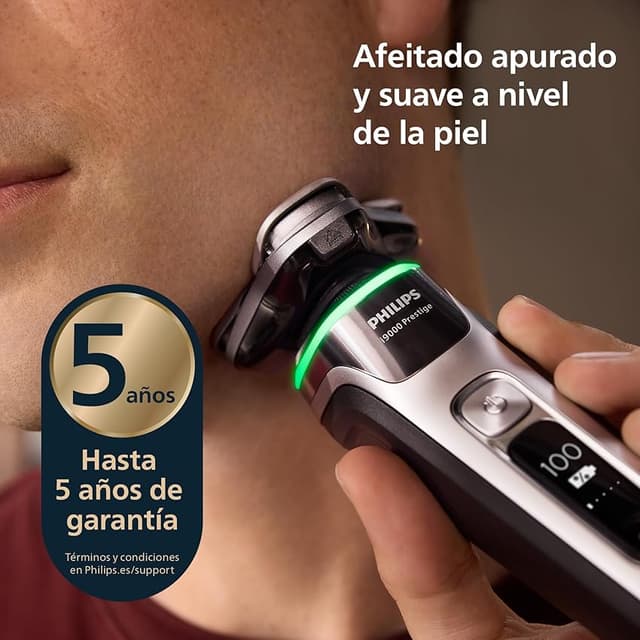 Detalle de Philips i9000 Prestige 🧔 Afeitadora Seco/Mojado con Base