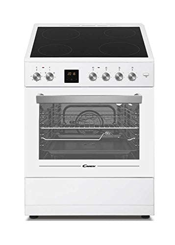 Detalle de Candy CVE660MW/ E cocina de libre instalación 60 cm con vitro 4 zonas y horno eléctrico 60 L
