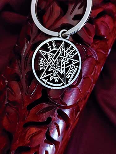 Detalle de Simboliks Tetragrammaton llavero YHVH protector