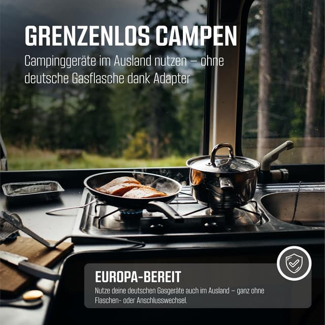 Detalle 2 de PEL MOS Gasanschluss Adapter 4-teilig für Gasflaschen