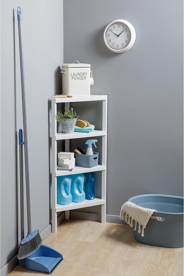 Detalle de TATAY Lombok scaffale angolare bagno 4 ripiani