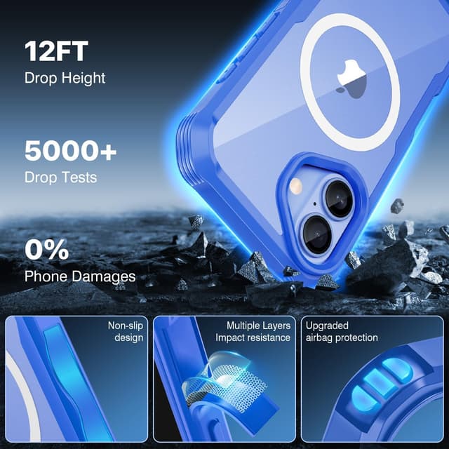 Detalle de iPhone 16 MagSafe case with 9H glass