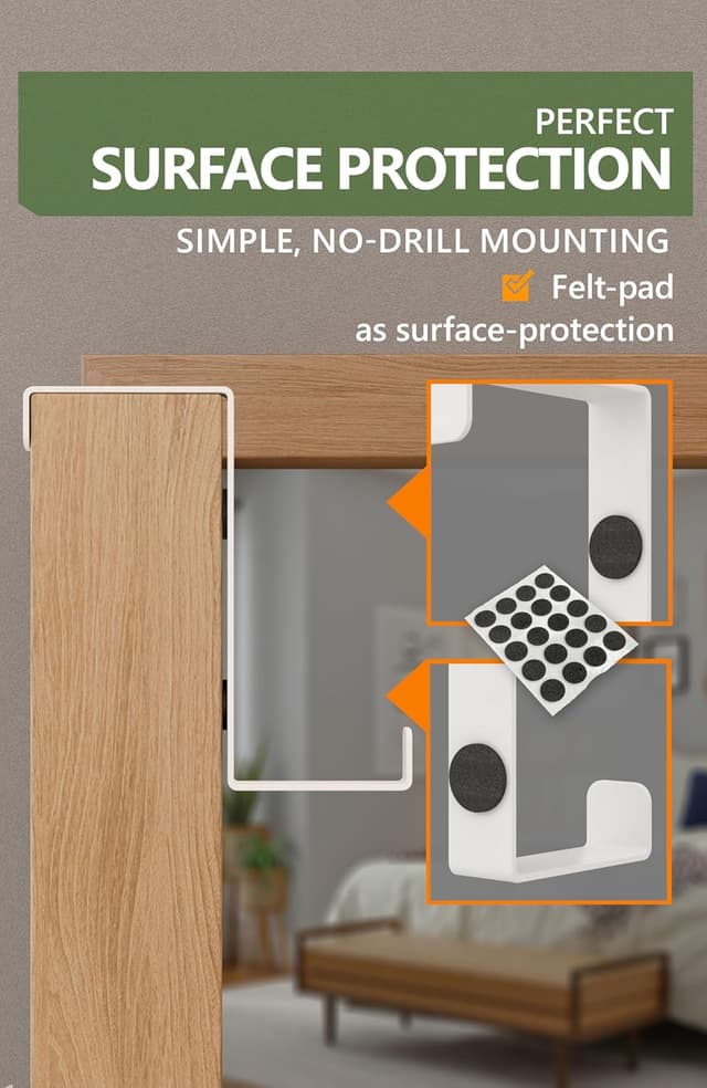 Thumbnail 5 de 4smile Over Door Hook Set of 10