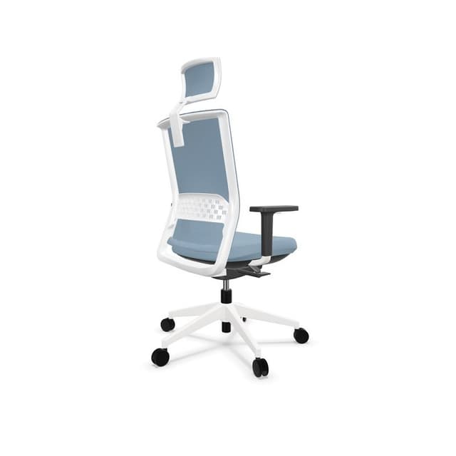 Detalle 2 de Actiu Stay Atlantic Sea Silla de oficina con cabezal azul/blanco