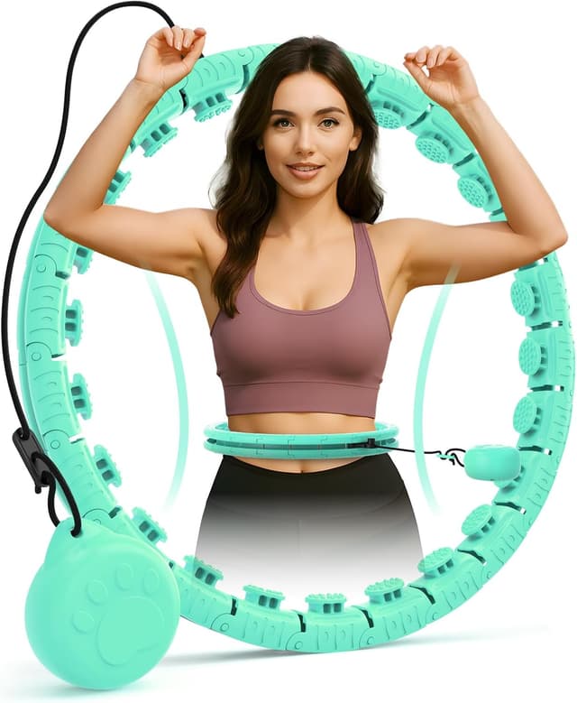 Detalle de JLoibao Smart Hula Hoop Fitness 24 anillos