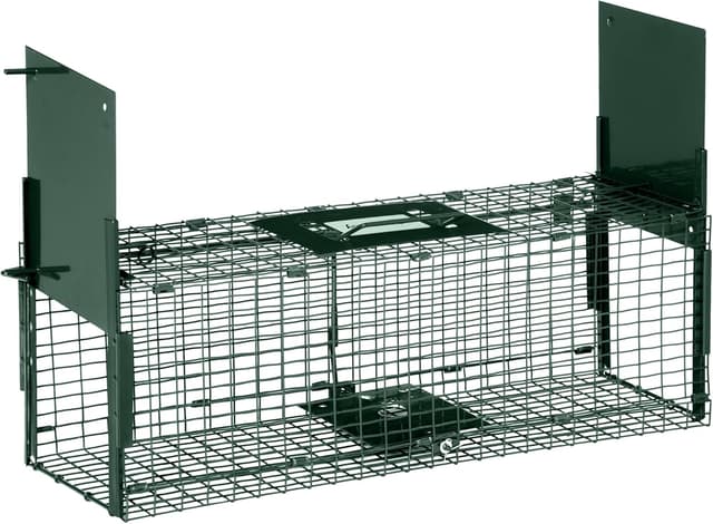 Detalle de PawHut piège vivant à double entrée 60 x 18 x 20 cm pour martres, rats et souris