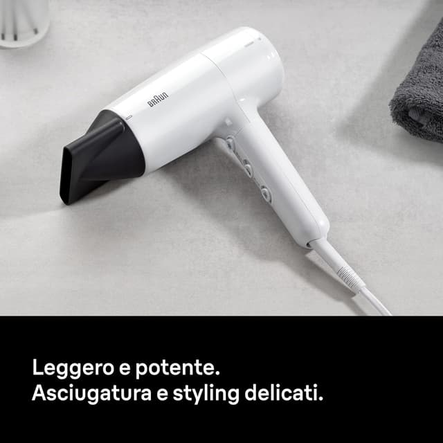 Detalle 2 de Braun HD2.1 BRHD210E asciugacapelli 2100W con concentratore, 3 calore e 2 velocità