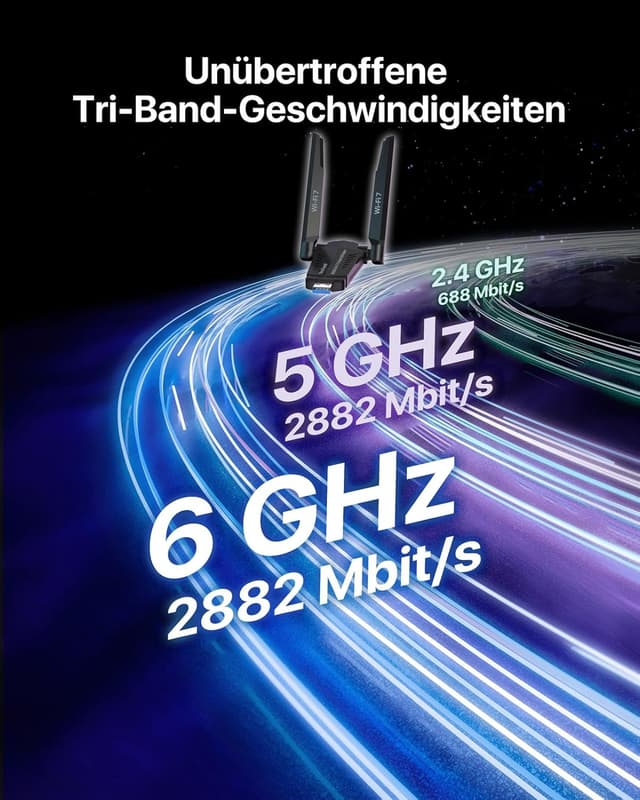 Thumbnail 2 de WLAN Stick BE6500 WiFi 7 für PC