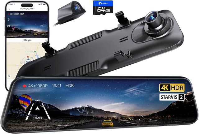 Detalle de Pelsee S12 Pro Spiegel-Dashcam