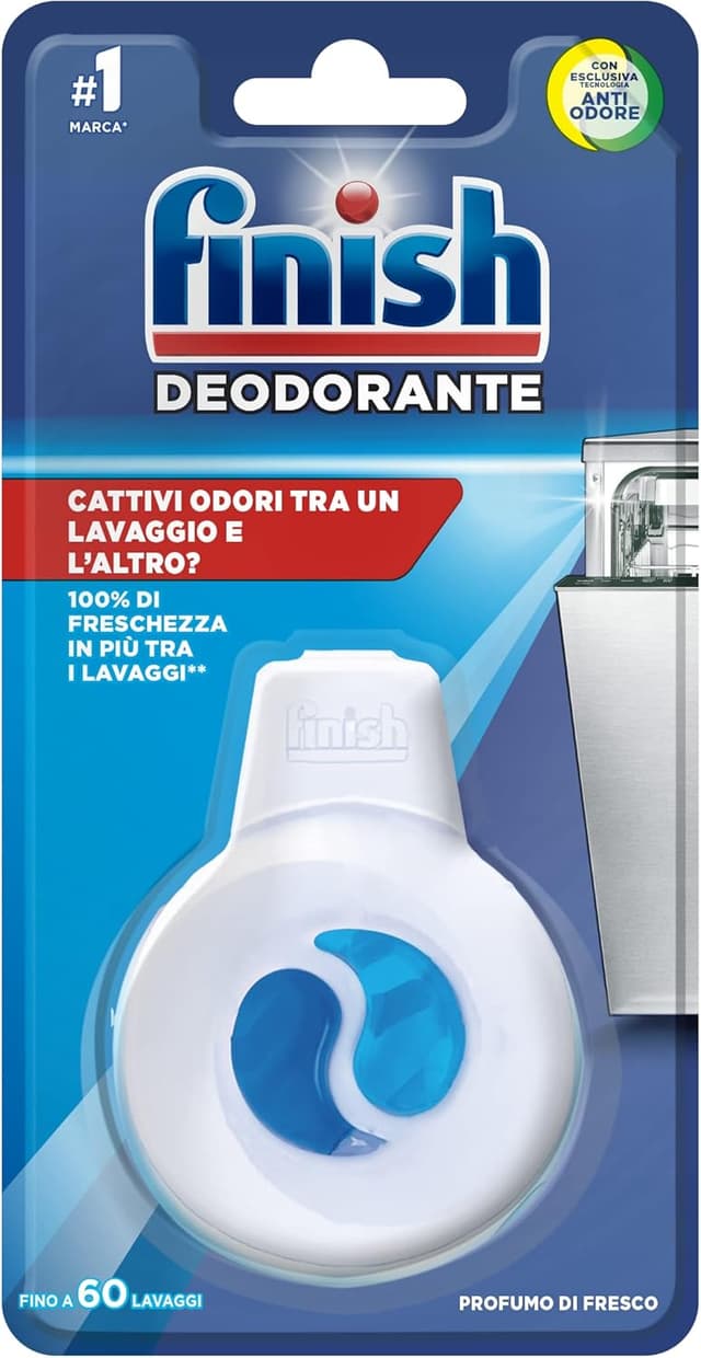 Detalle de Finish Deo Odorstop – Additivo per lavastoviglie contro i cattivi odori