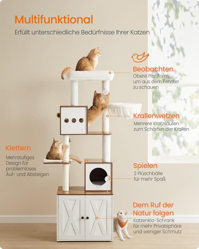 Thumbnail 4 de Feandrea Kratzbaum PCT116K03 Katzenkratzbaum 178 cm