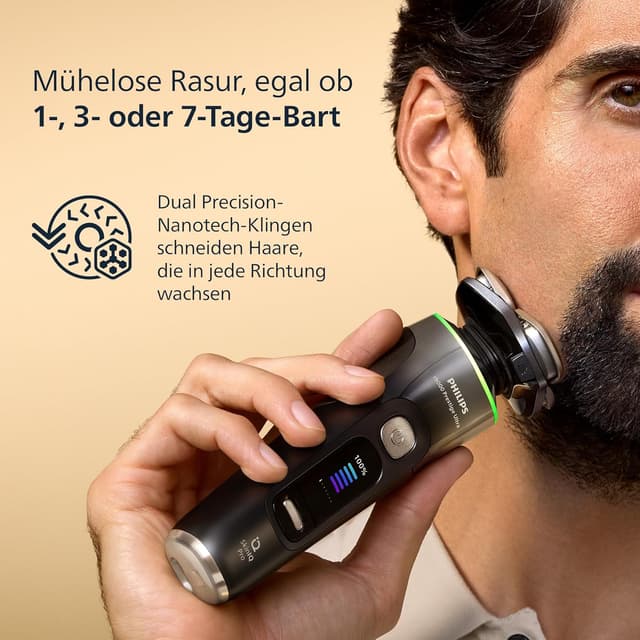 Detalle 1 de Philips i9000 Prestige Ultra Rasierer 20 % präziser