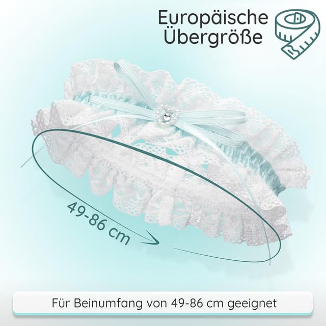 Thumbnail 1 de JK Trade® Liguero de novia con encaje y pedrería 👰