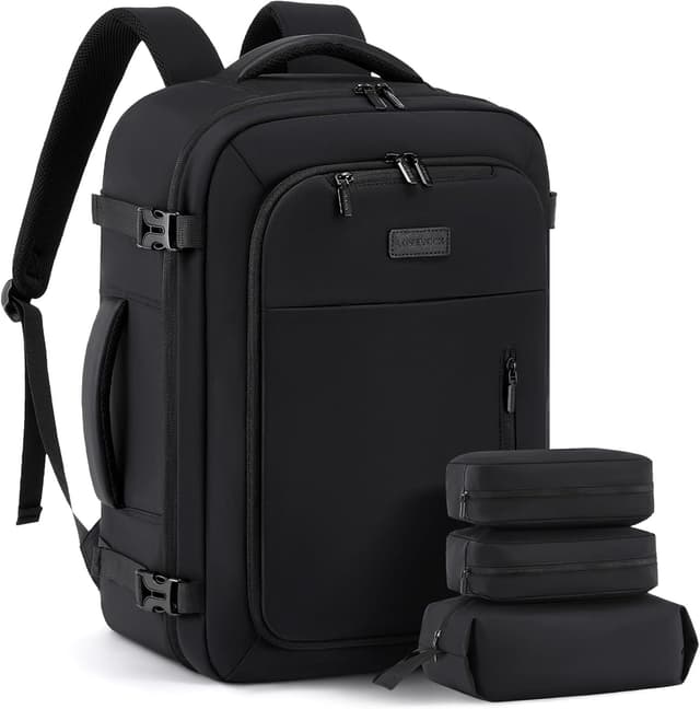 Thumbnail 6 de LOVEVOOK Handgepäck Rucksack 45x36x20 cm mit Anzugfach & Laptopfach (bis 17,3 Zoll) – Schwarz
