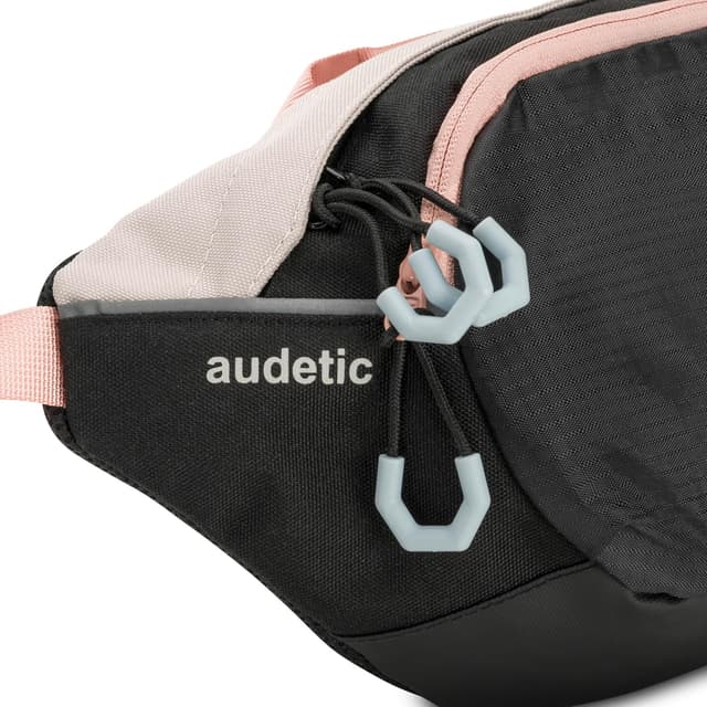 Detalle 2 de AUDETIC Bauchtasche 2 Liter Schwarz/Rosa