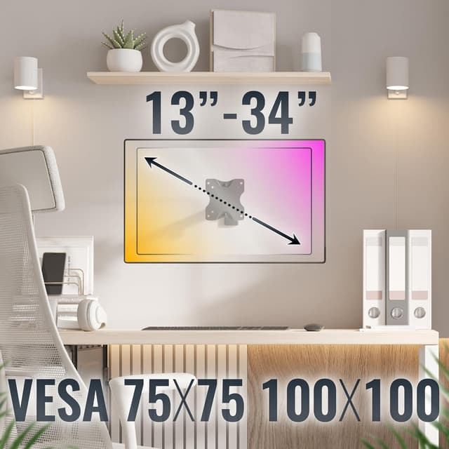 Thumbnail 4 de RICOO S3811 Supporto muro per monitor 13-27