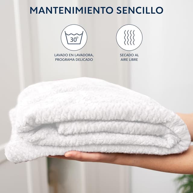 Thumbnail 3 de Dreamzie Manta Sofa Chevrón Blanco 130x150 cm 🛋