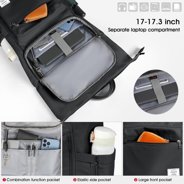 Detalle 2 de Lubardy Rolltop Rucksack 23L–32L