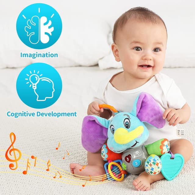 Detalle de Multifunctional elephant music toy with 12 songs