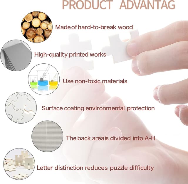 Thumbnail 4 de Puzzle 1000 Teile Abstrakter Hirsch 750 x 500