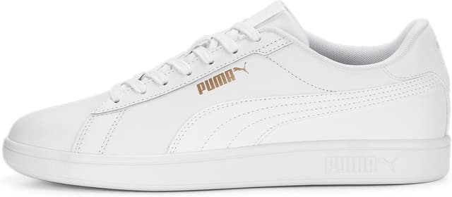 Detalle de PUMA Smash 3.0 L Zapatillas Unisex Adulto 👟 White Gold
