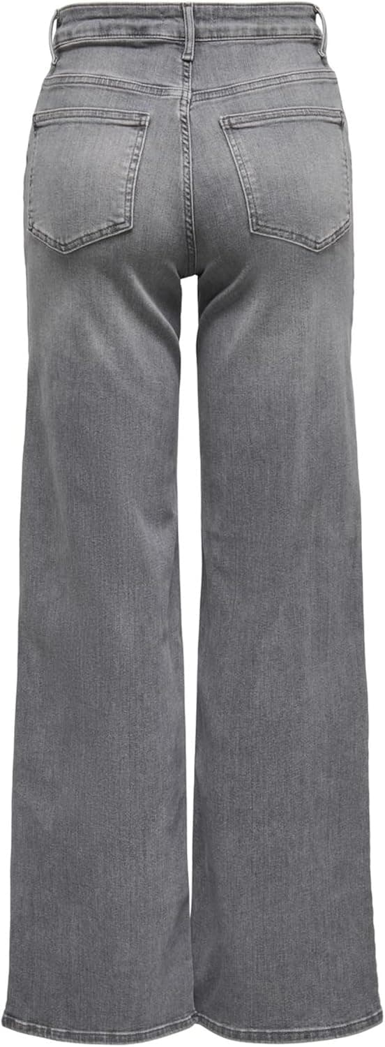 Detalle 2 de Only Onlmadison Blush HW Wide DNM – Jean femme à jambe large taille haute